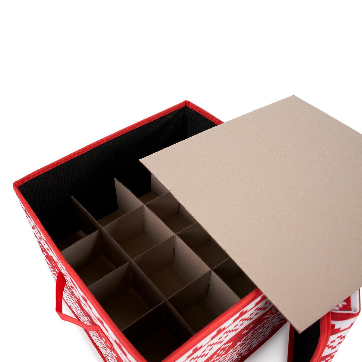 OHS Christmas Tree Bauble Storage Box Organiser Nordic Decoration Bag 64 Slots