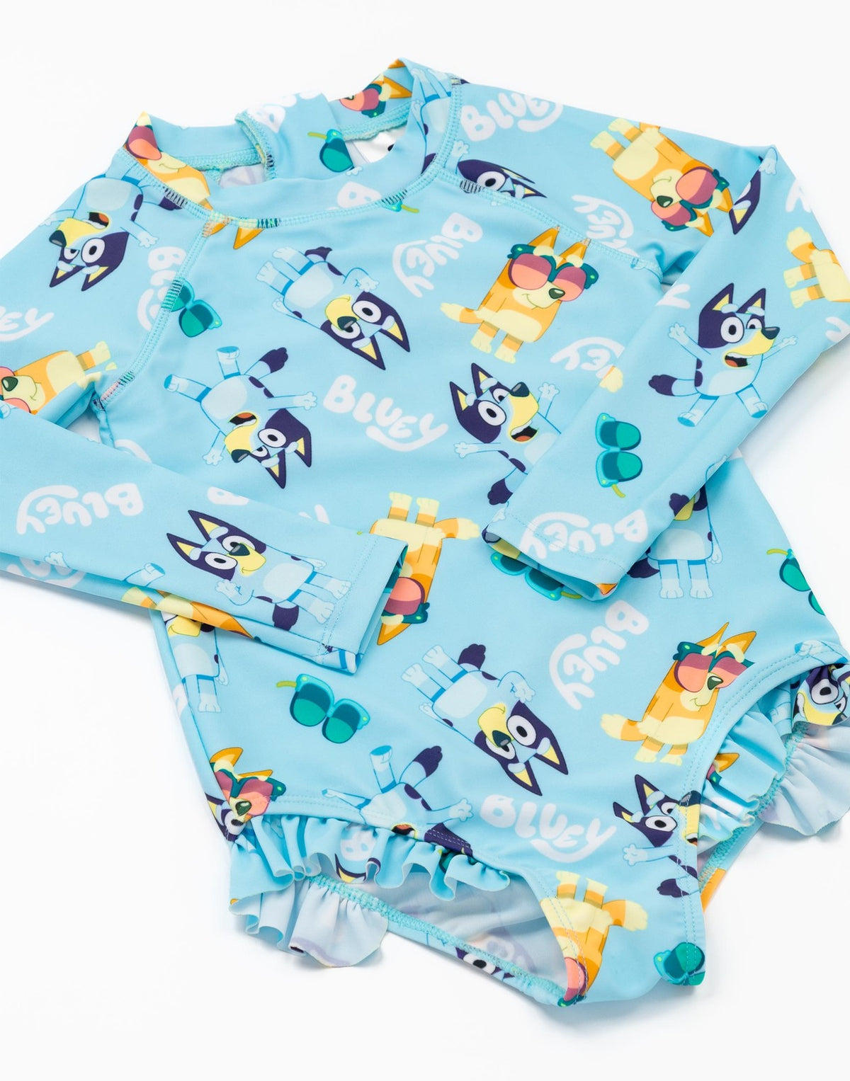 Bluey 1 Piece Swimming Costume | Girls Blue | Official Merch