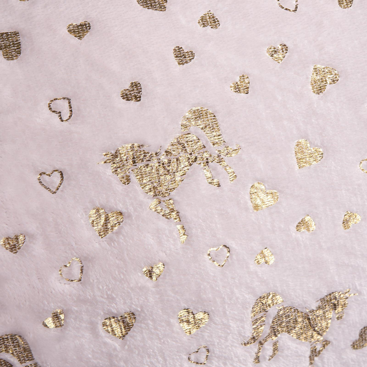Unicorn Duvet Cover Fleece Heart Warm Quilt Reversible Soft Metallic Bedding Set