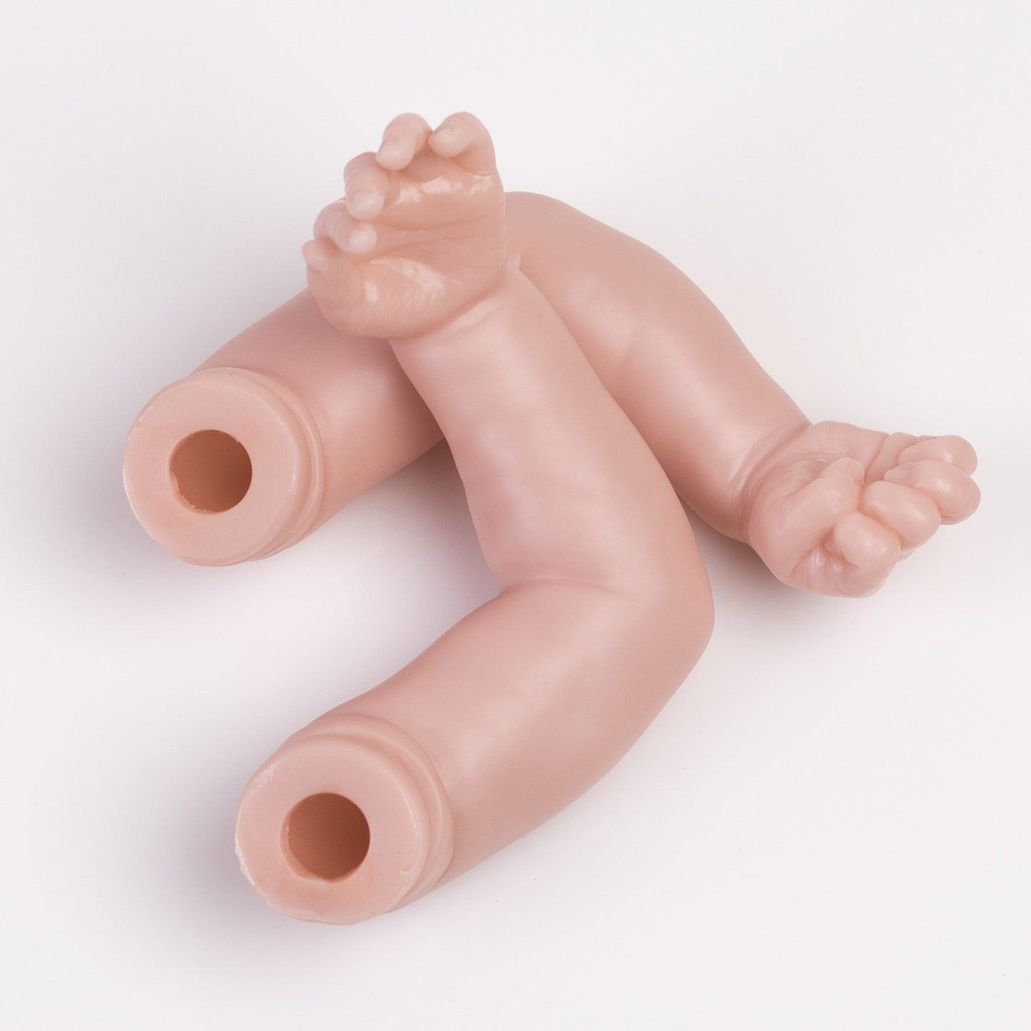 Unpainted 20" Realistic Reborn Doll Kits DIY Baby Kit Vinyl Silicone Dolls Parts