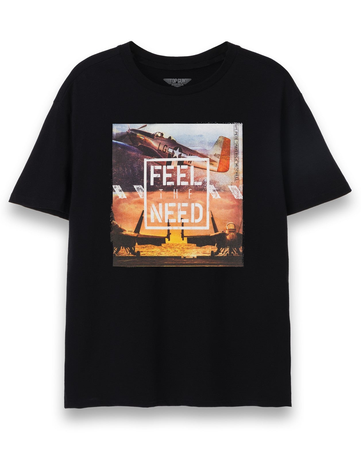 Top Gun: Maverick Short Sleeved T-Shirt | Mens Black | Official Merch