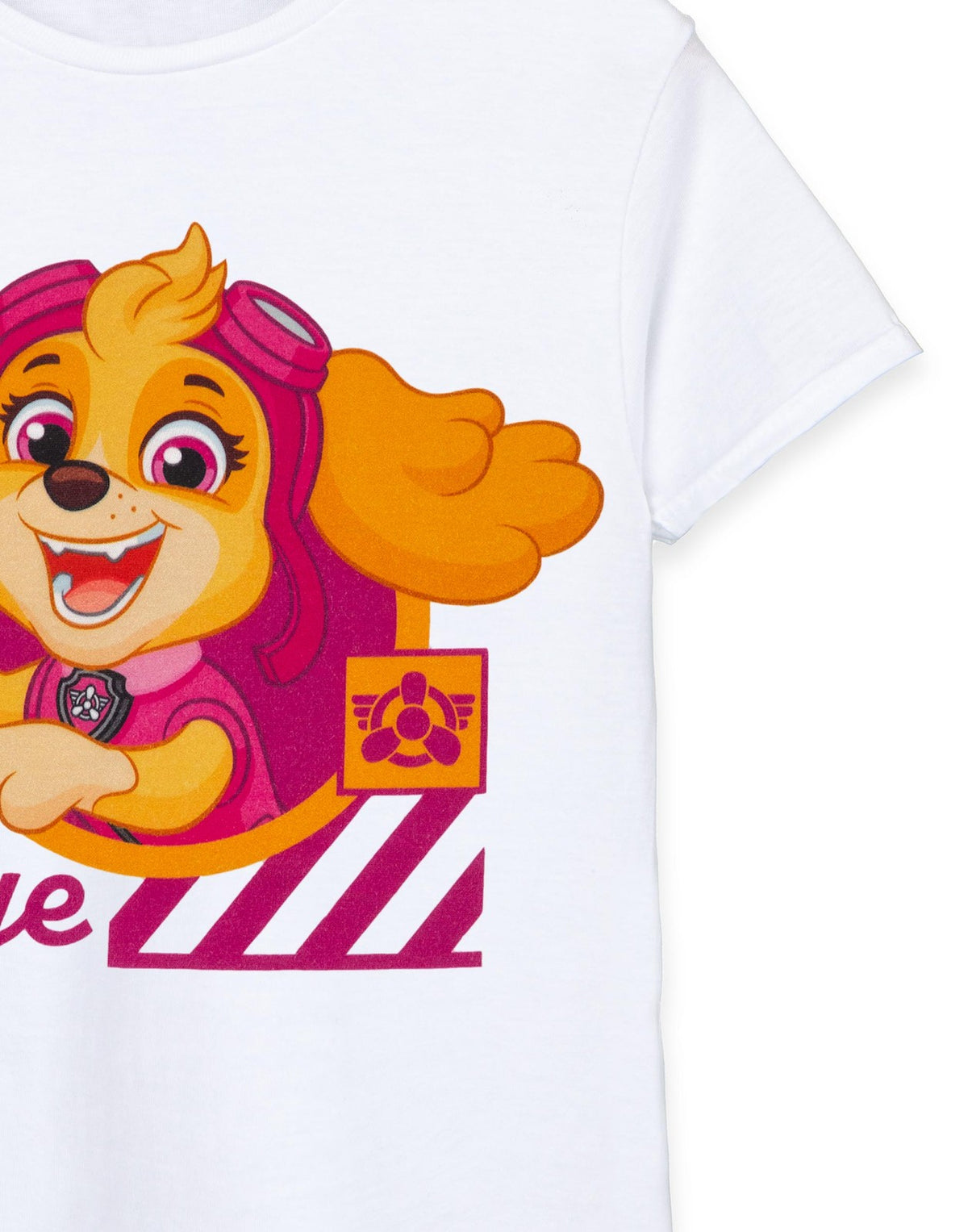 Paw Patrol Short Sleeved T-Shirt | Girls White | Official Merch