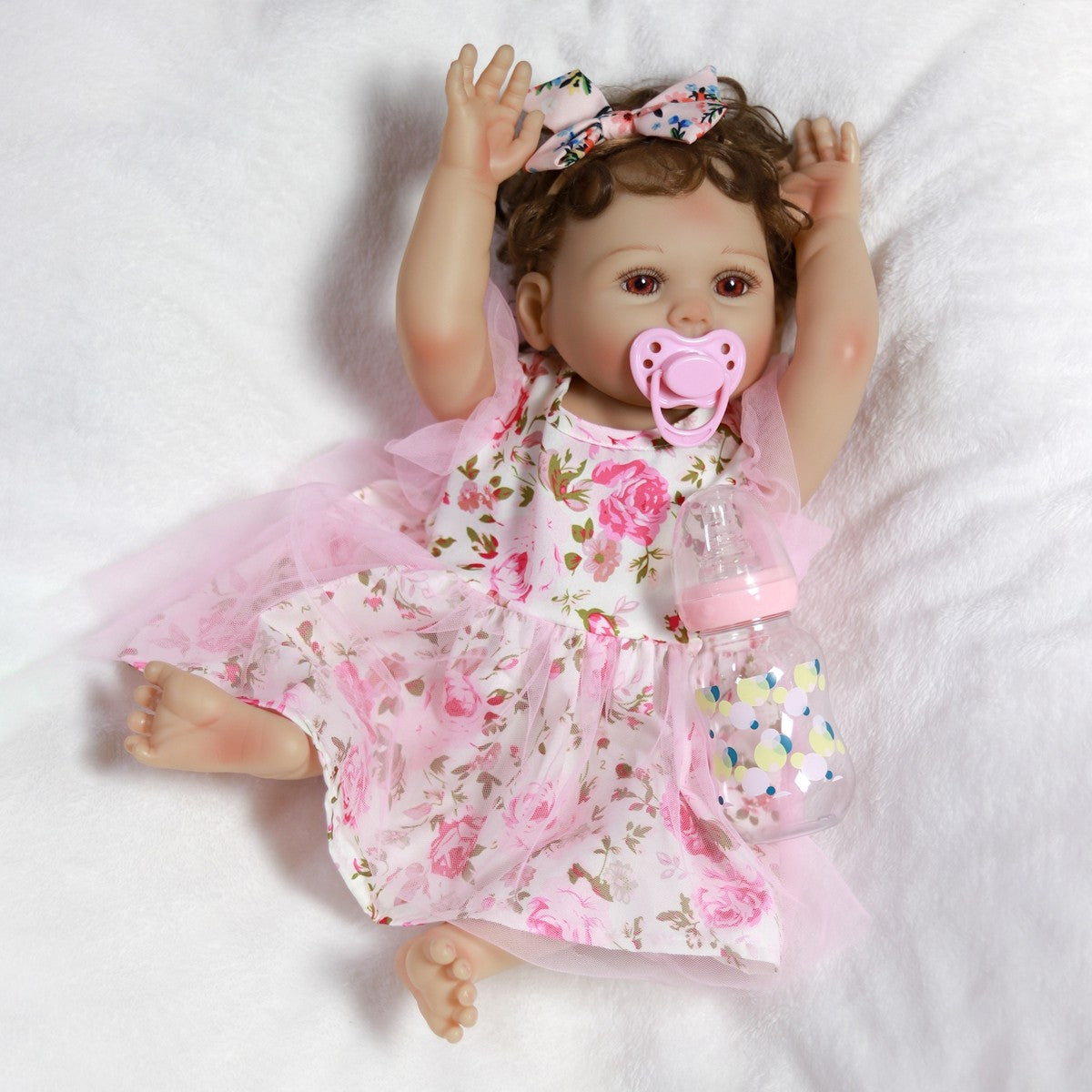 Realistic Reborn Doll Full Body Vinyl Silicone Twins Handmade Newborn Baby Girl