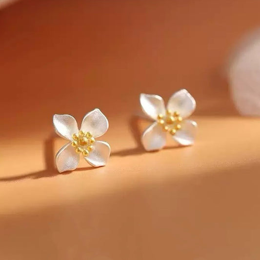 925 Sterling Silver Stud Lovely Flower Earrings Jewellery Women Girls Gift UK
