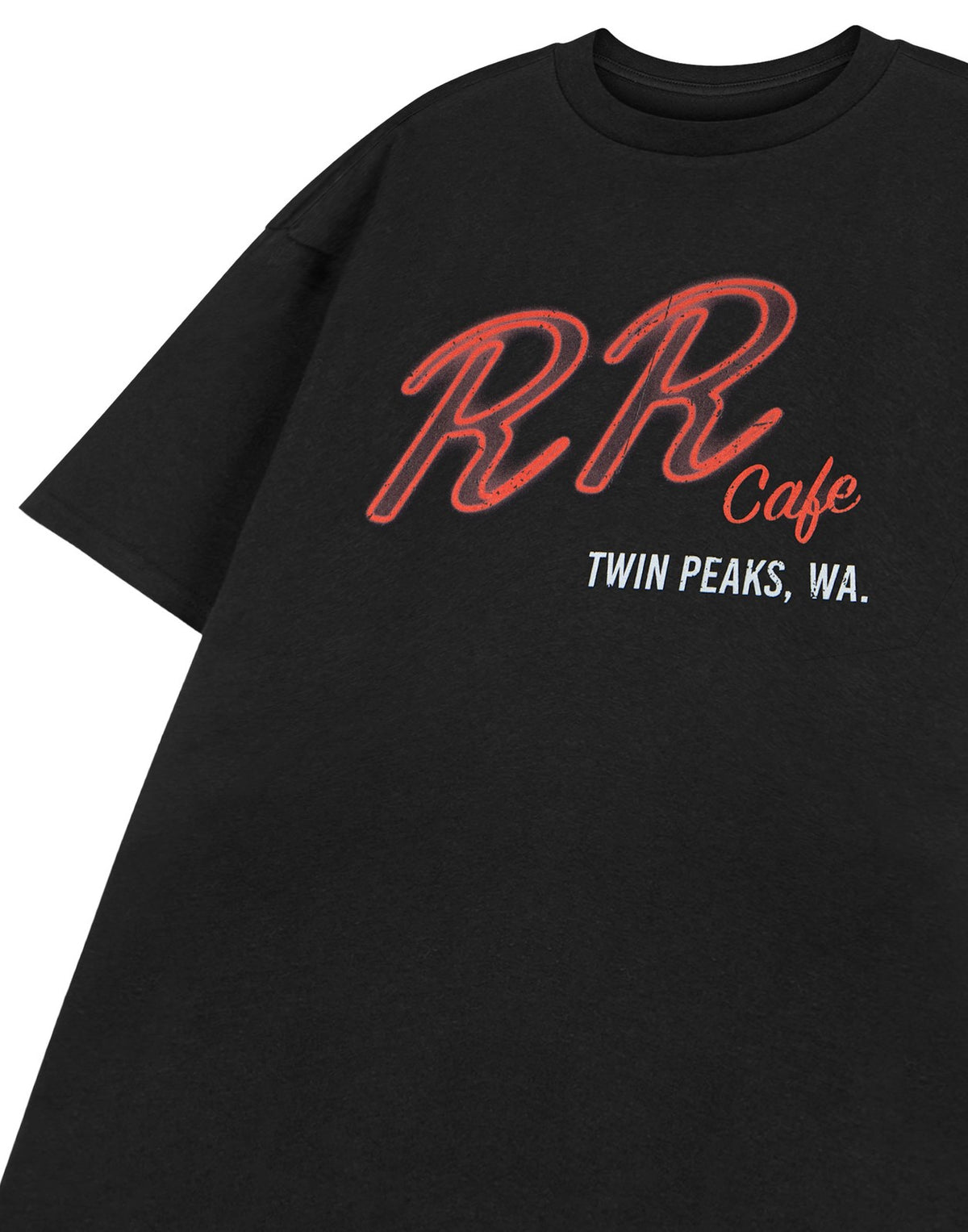 Twin Peaks Short Sleeved T-Shirt | Unisex Black | Official Merch