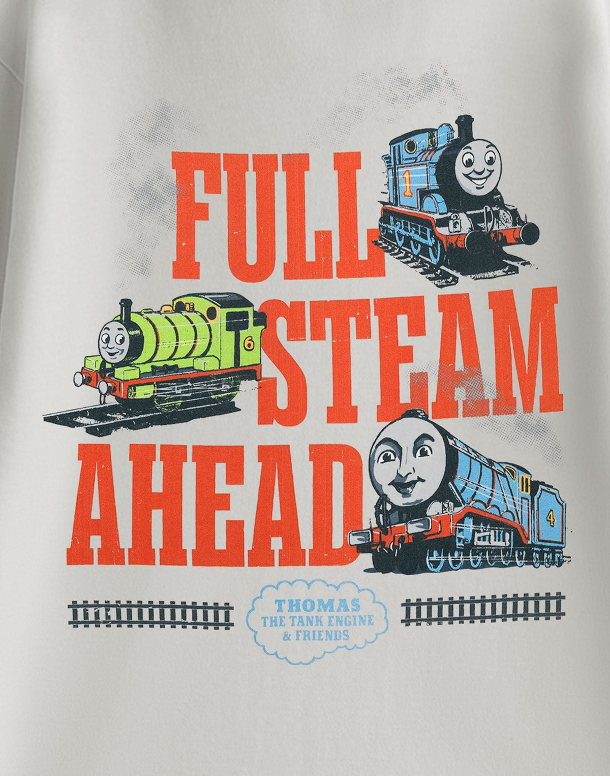 Thomas and Friends Short Sleeved T-Shirt | Unisex Light Grey | Official Merch