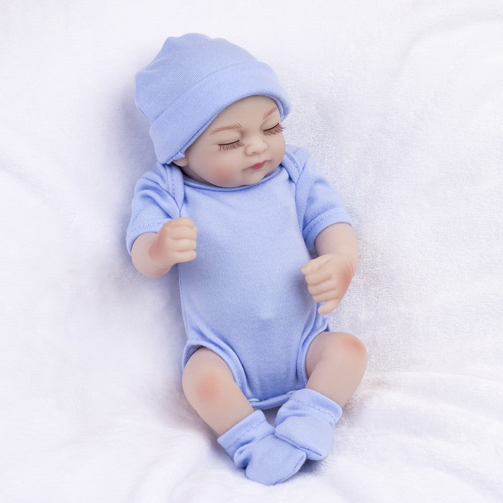 Lifelike Reborn Dolls Mini Girl/Boy/Twins Full Body Vinyl Silicone Newborn Baby