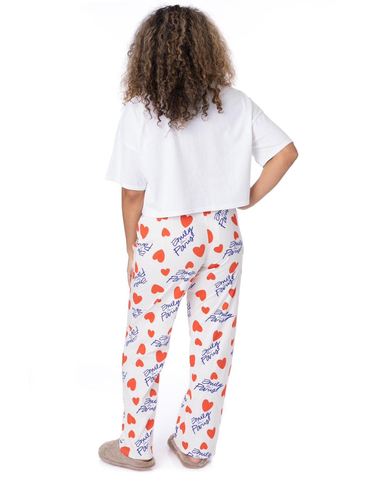 Emily In Paris Short Sleeve Long Leg Pyjama Set | Womens Multicoloured | Officia