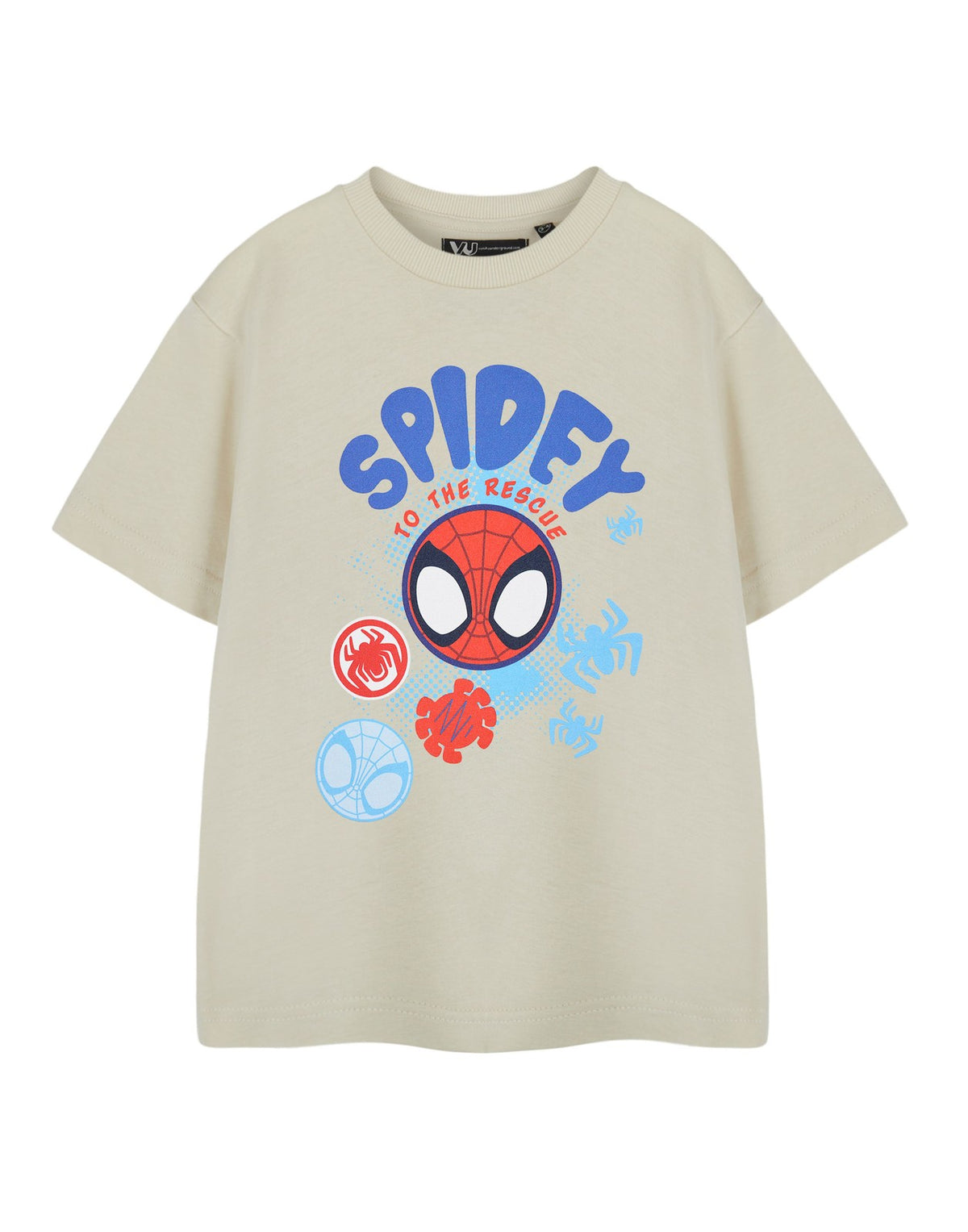 Marvel Short Sleeved T-Shirt | Boys Oatmeal | Official Merch
