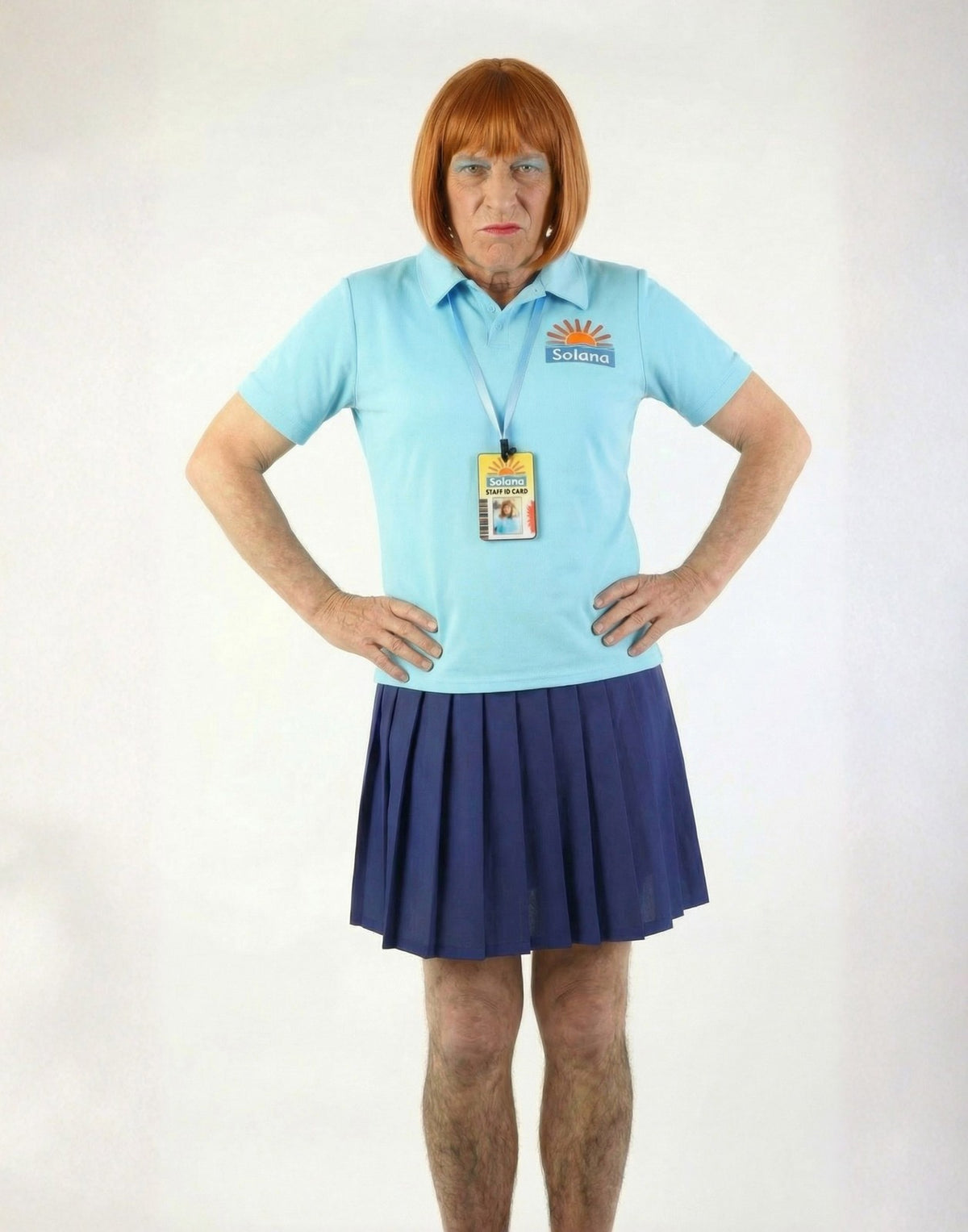 Benidorm 4 Piece Costume | Mens Blue | Official Merch