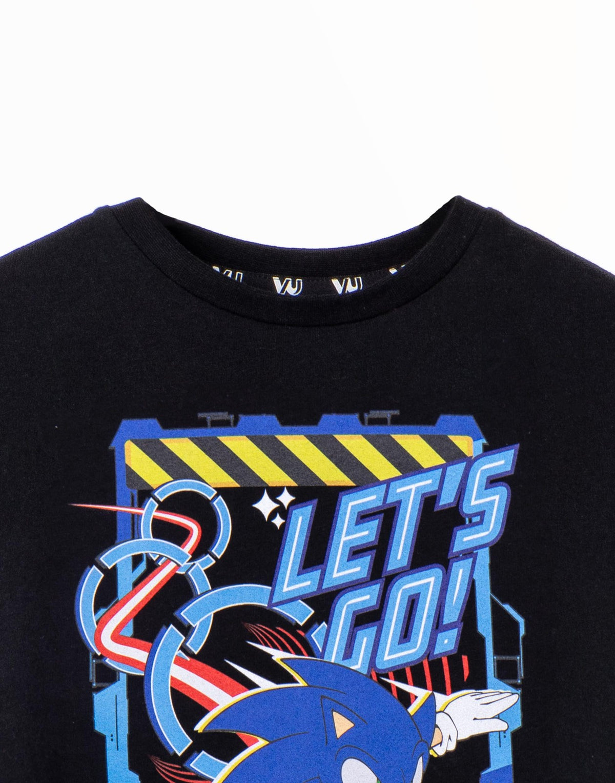 Sonic the Hedgehog Short Sleeved T-Shirt | Boys Black | Official Merch