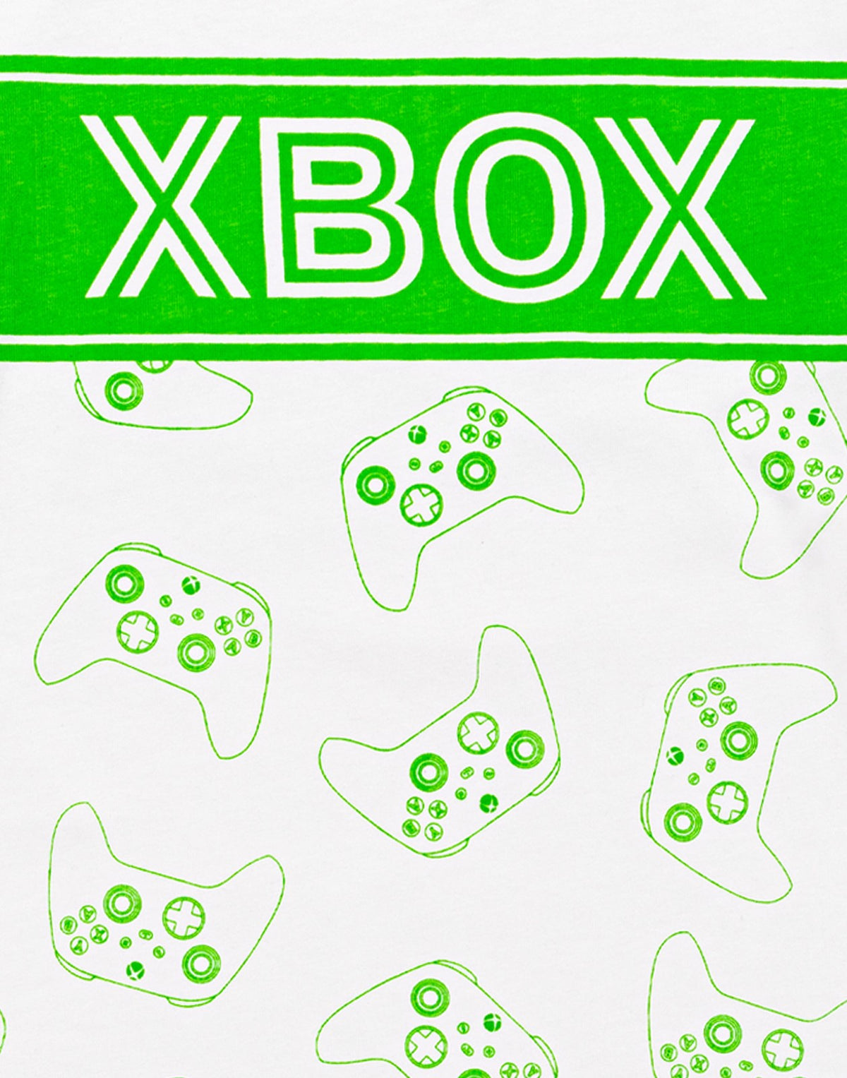 Xbox Long Sleeve Long Leg Pyjama Set | Unisex Kids White | Official Merch