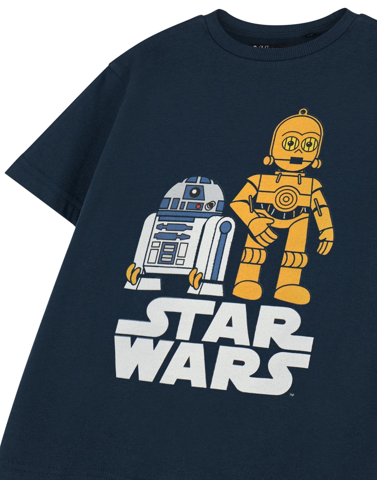 Star Wars Short Sleeved T-Shirt | Boys Navy | Official Merch