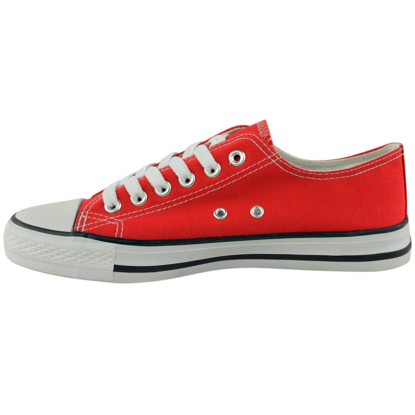 WOMENS SHOES LADIES LACE UP PLIMSOLLS PUMPS SNEAKERS TRAINERS SKATERS PLIMSOLES