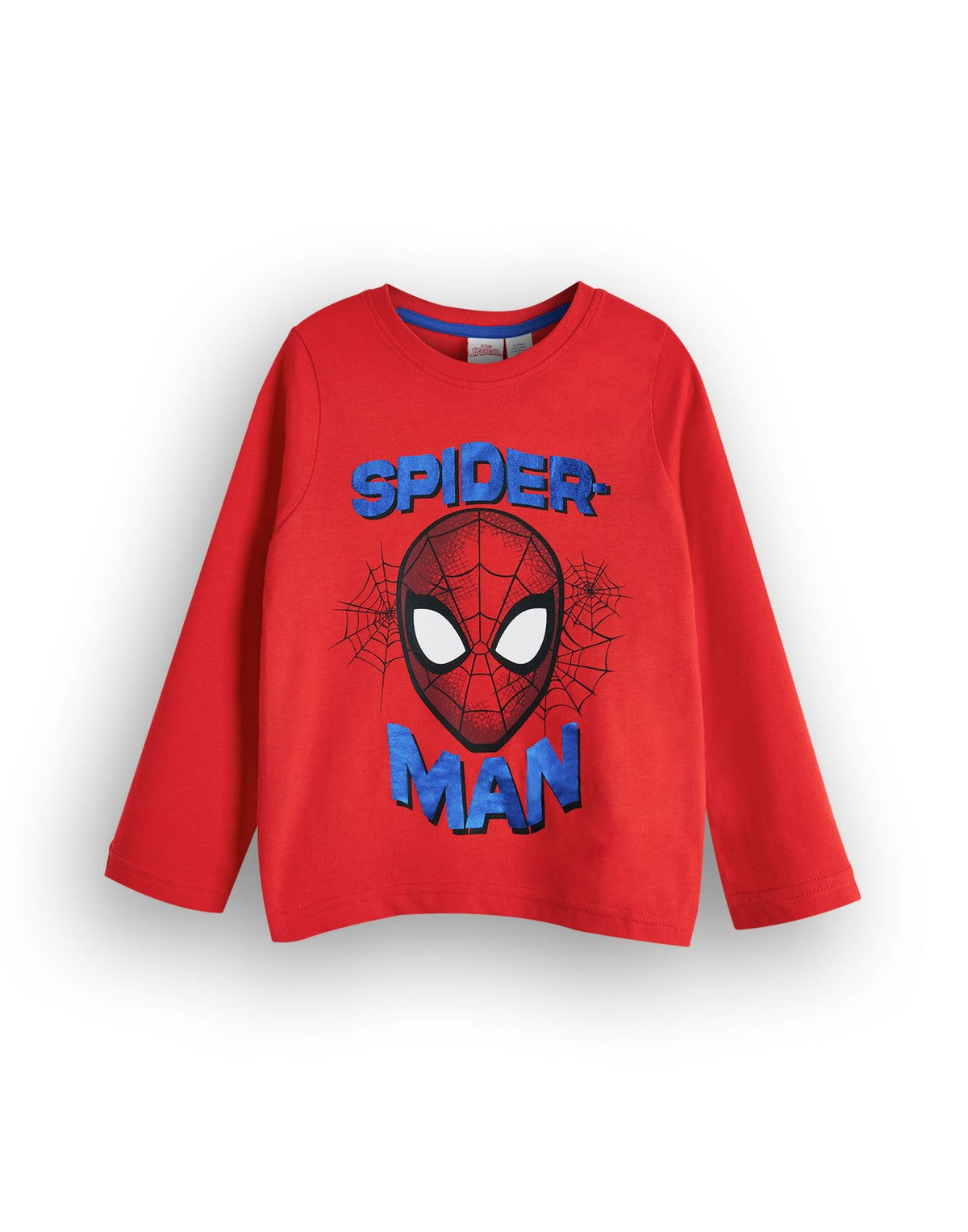 Marvel Long Sleeve Long Leg Pyjama Set | Boys Blue AOP/Red | Official Merch