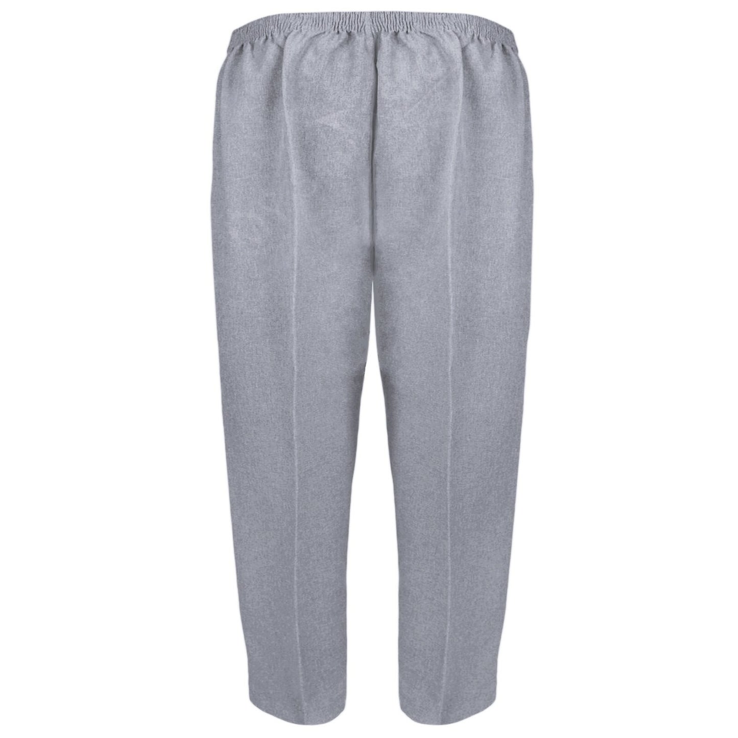 3/4 LENGTH WOMENS LADIES STRETCH ELASTICATED WAIST PLAIN PANTS CROPPED TROUSERS