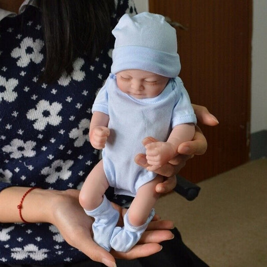 10" Reborn Baby Dolls Preemie Girl Full Body Vinyl Silicone Newborn Doll Gift UK