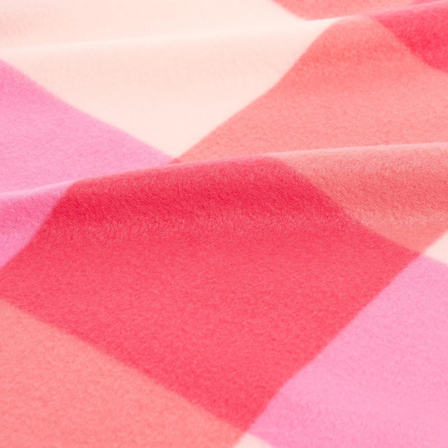 OHS Gingham Print Throw Soft Blanket Polar Fleece Lightweight Bedspread