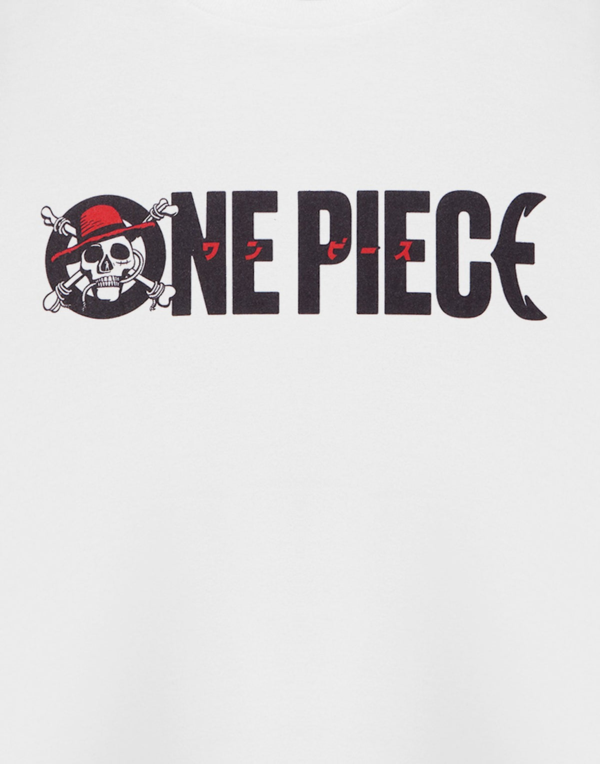 One Piece Short Sleeved T-Shirt | Mens White | Official Merch