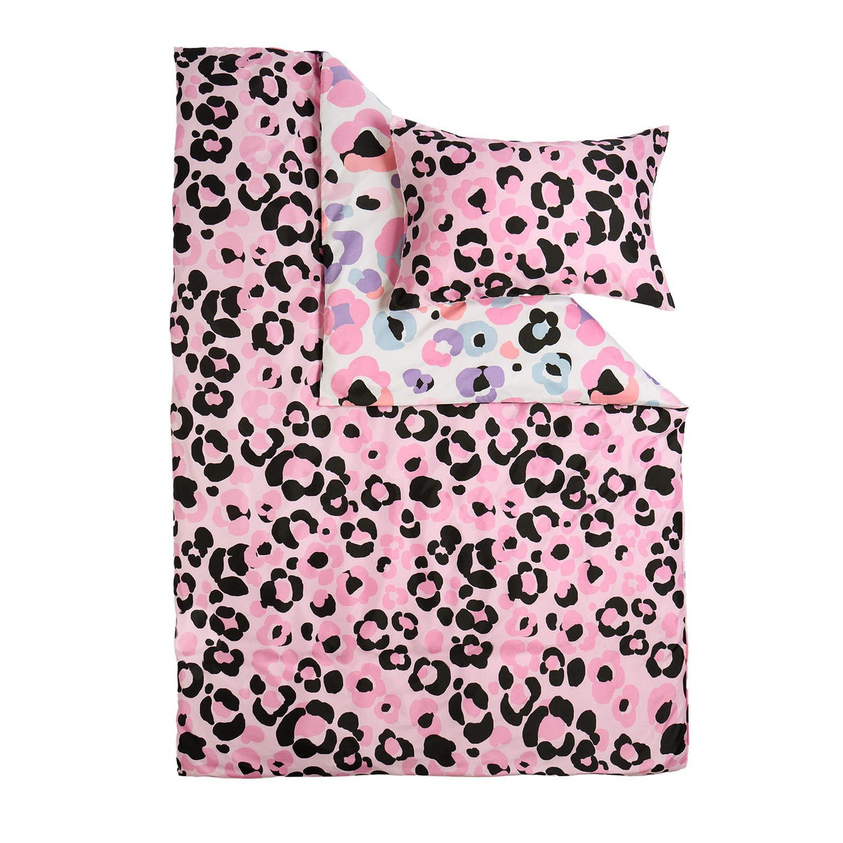 Leopard Reversible Duvet Cover Set Soft Quilt with Pillowcases Animal Bedding