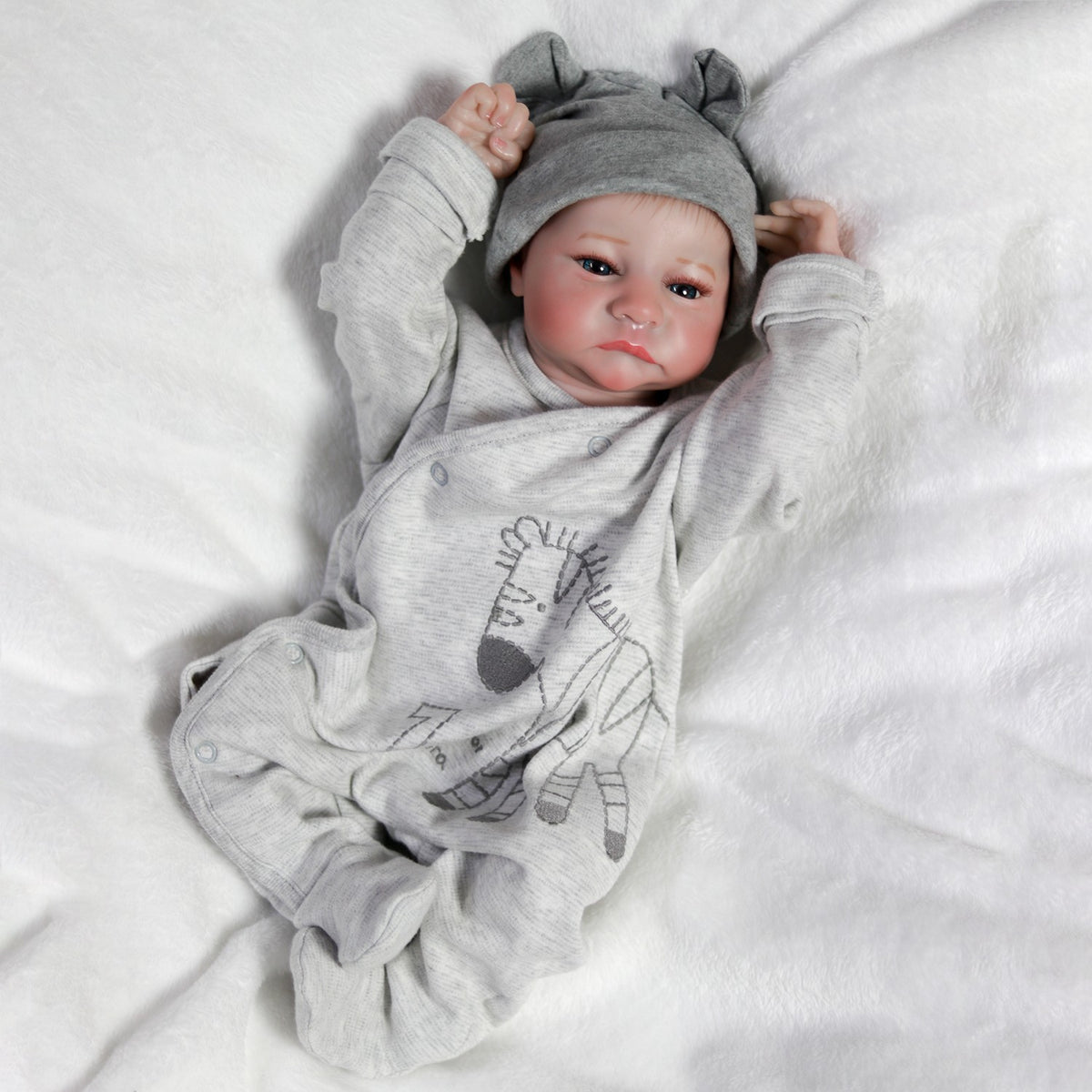Lifelike Full Vinyl Silicone Body Boy Doll Reborn Newborn Baby Dolls Handmade