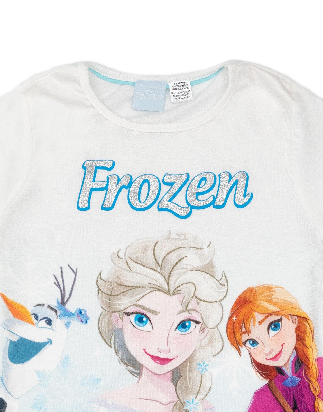 Disney Short Sleeve Short Leg Pyjama Set | Girls Blue AOP | Official Merch