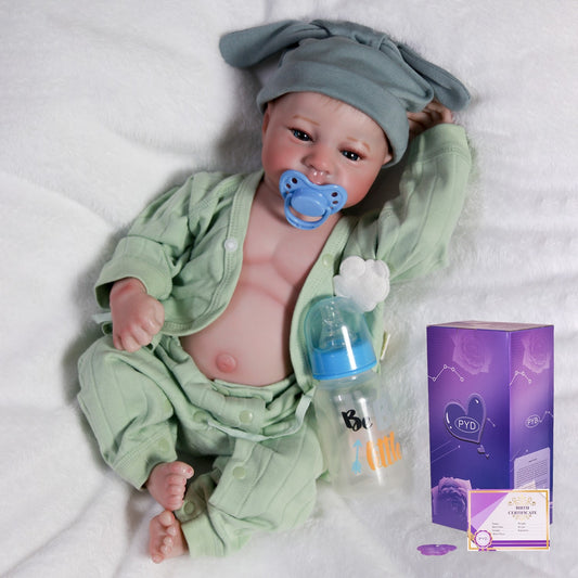 Realistic Reborn Newborn Baby Boy Doll Real Life Full Vinyl Silicone Body Dolls