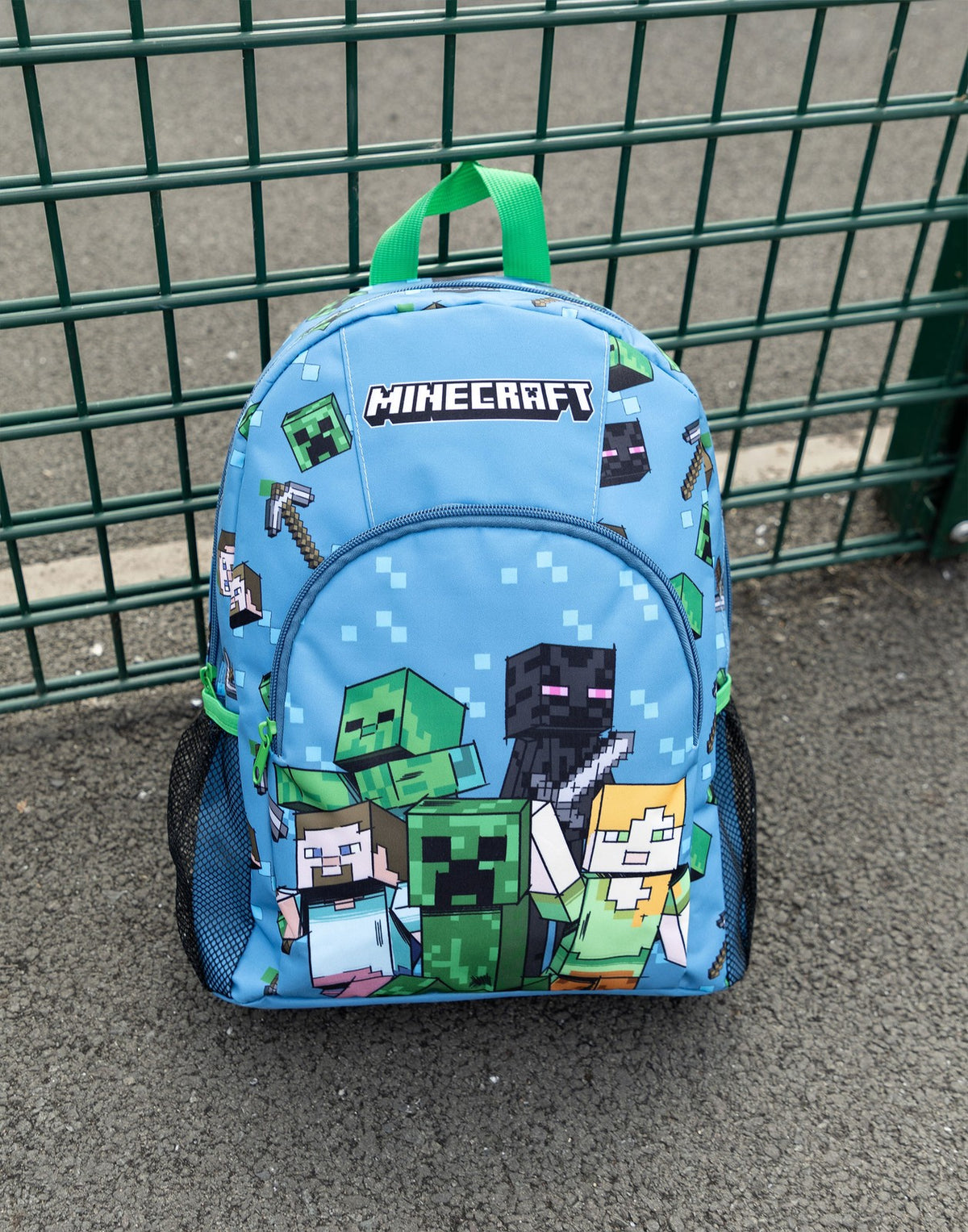 Minecraft Backpack | Unisex Kids Blue Gaming | Official Merch