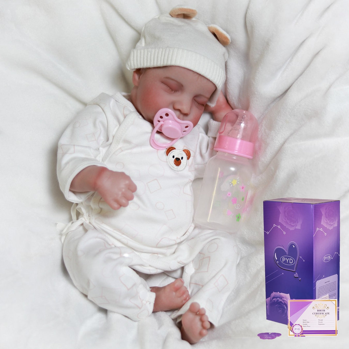 Real Life Reborn Dolls Realistic Newborn Baby Girl Vinyl Silicone Handmade Doll