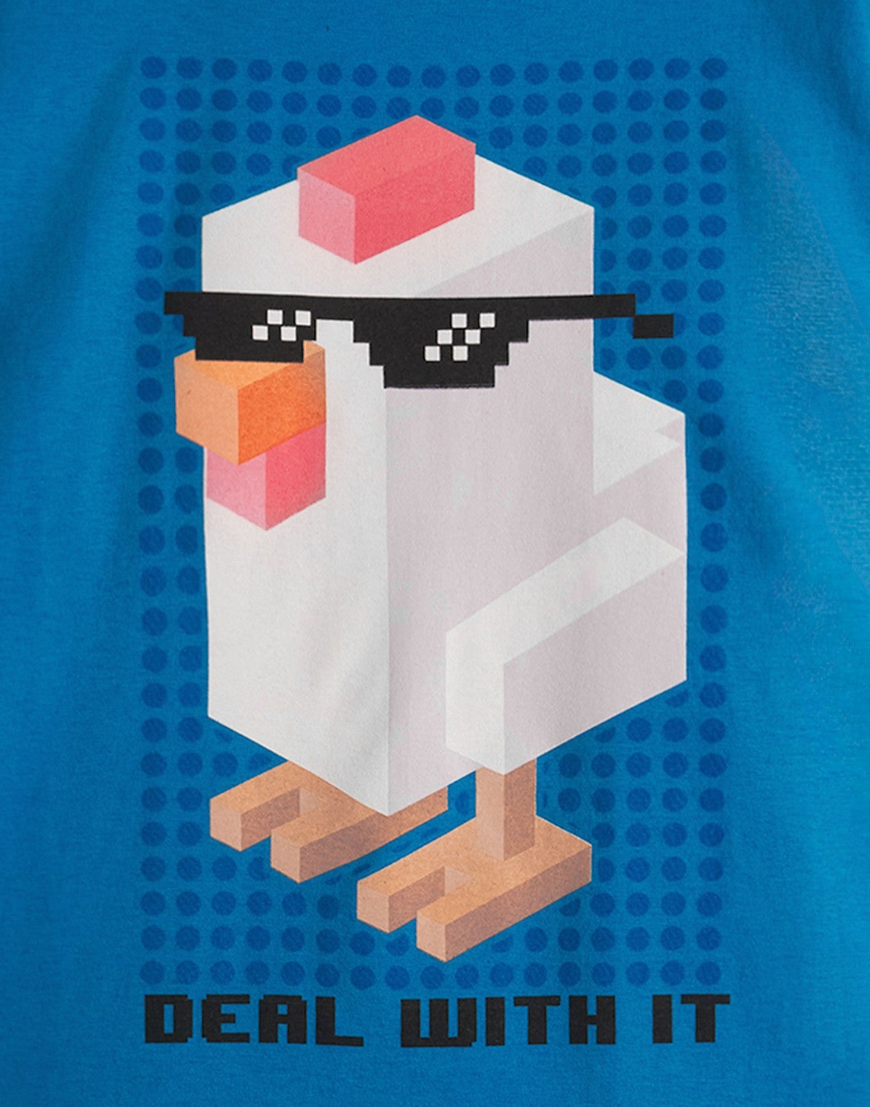 Crossy Road Short Sleeved T-Shirt | Boys Blue | Official Merch