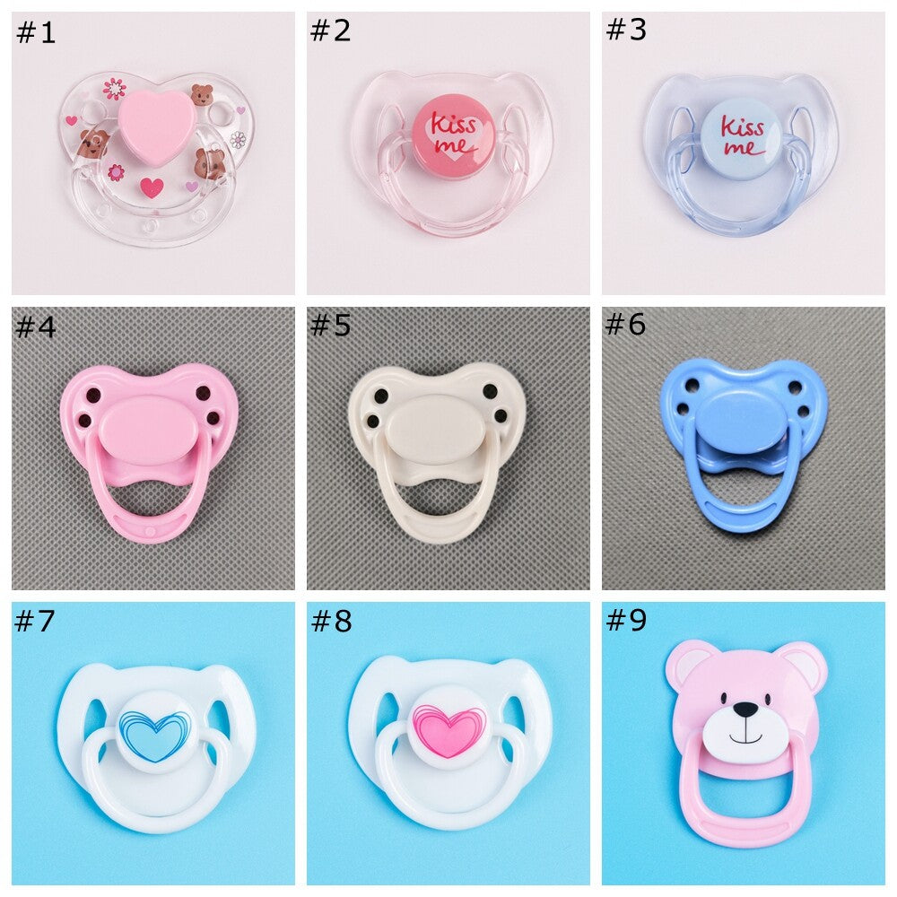 Magnetic Dummy Pacifier for Reborn Baby Dolls Girl Boy Kits DIY Accessories Gift