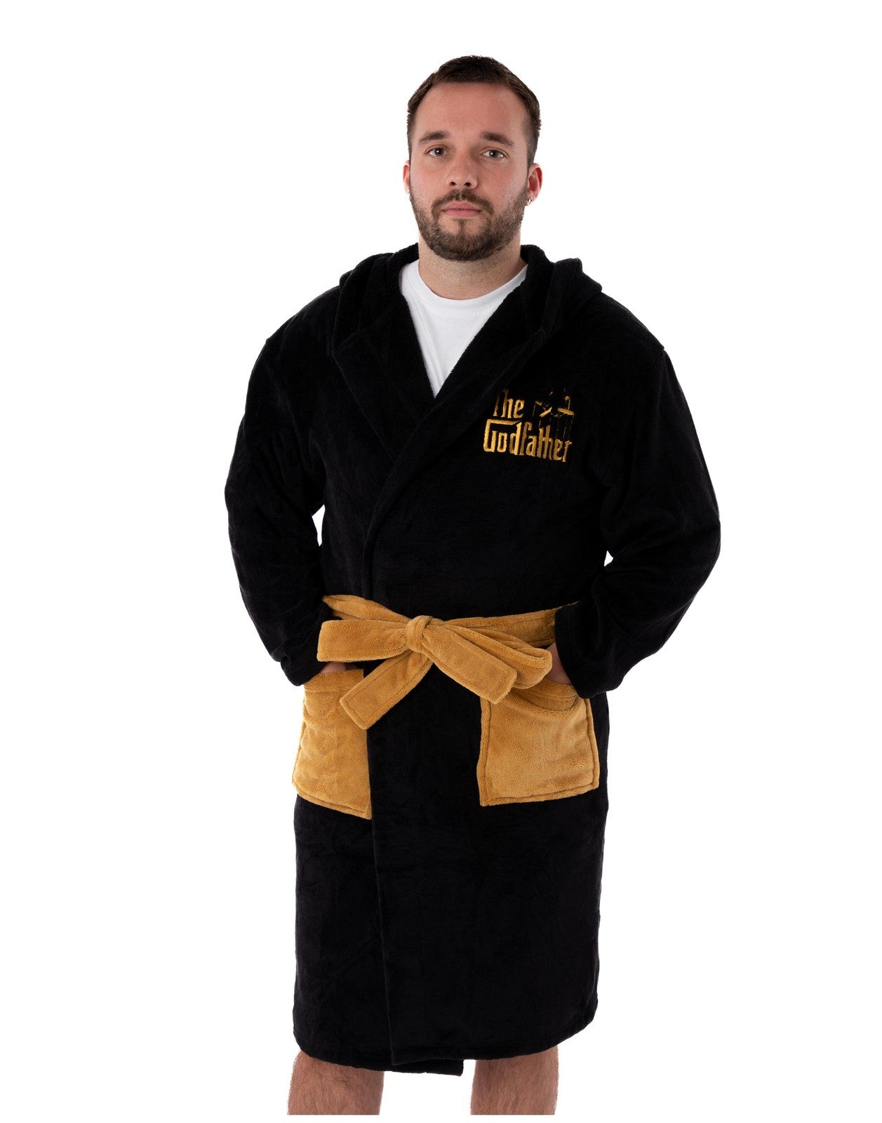 The Godfather Hooded Bathrobe | Mens Black | Official Merch