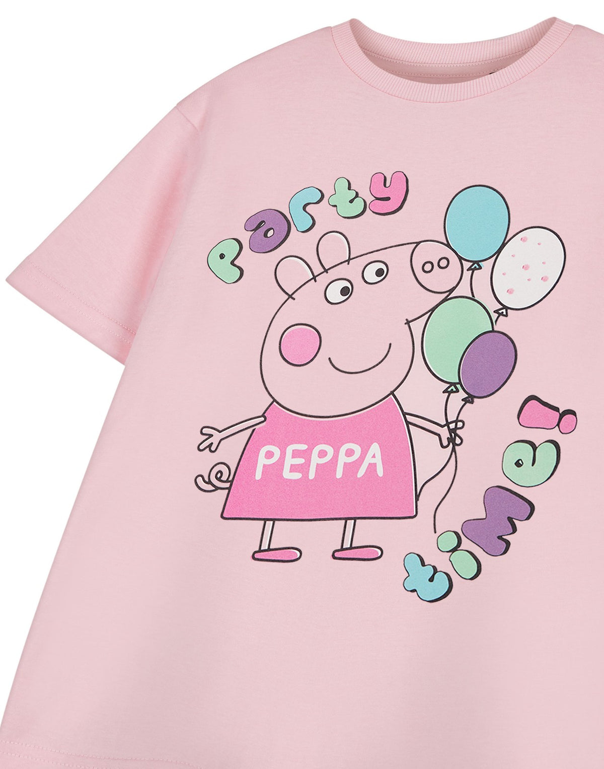 Peppa Pig Short Sleeved T-Shirt | Girls Pink | Official Merch