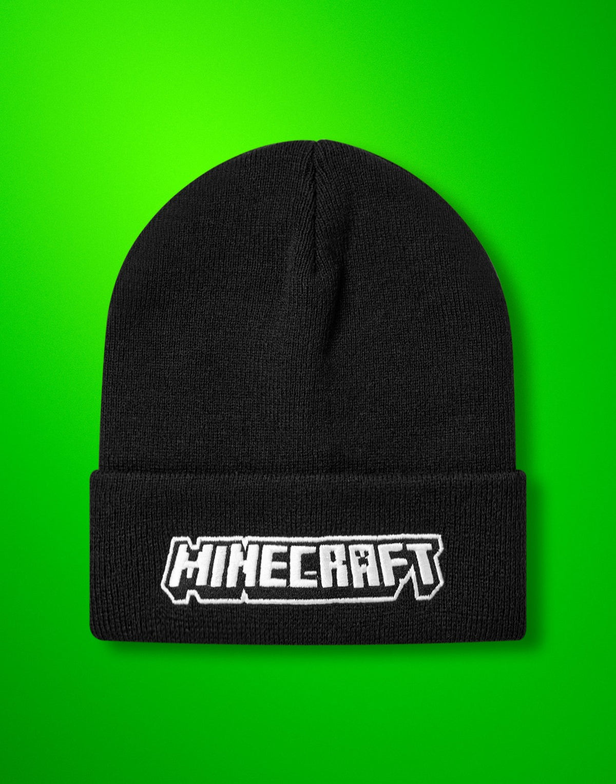 Minecraft Beanie Hat | Boys Black Gaming | Official Merch