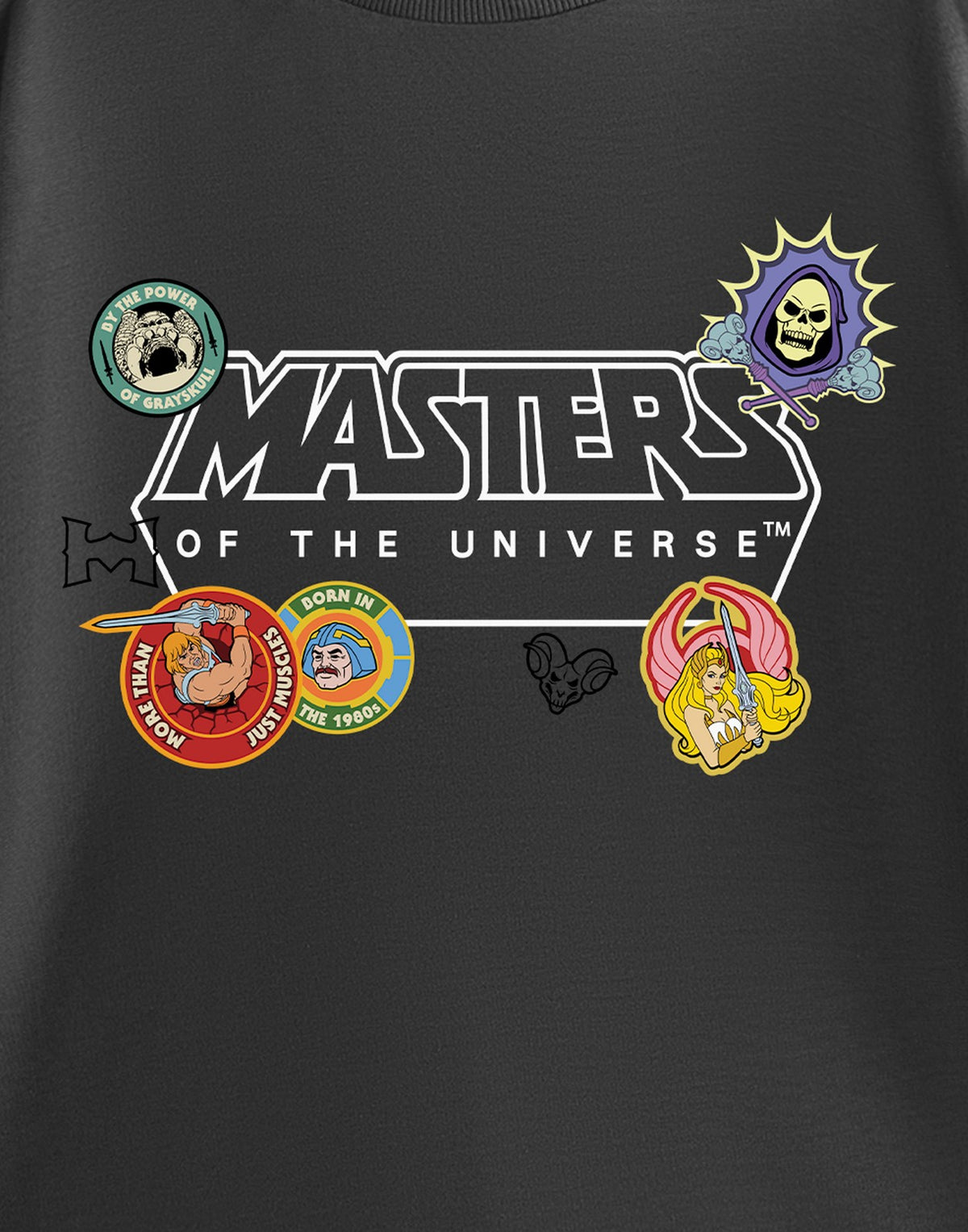 Masters of the Universe Short Sleeved T-Shirt | Unisex Kids Charcoal | Official