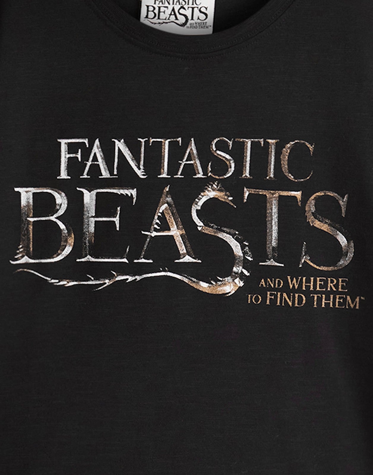 Fantastic Beasts And Where To Find Them Short Sleeved T-Shirt | Boys Black | Off