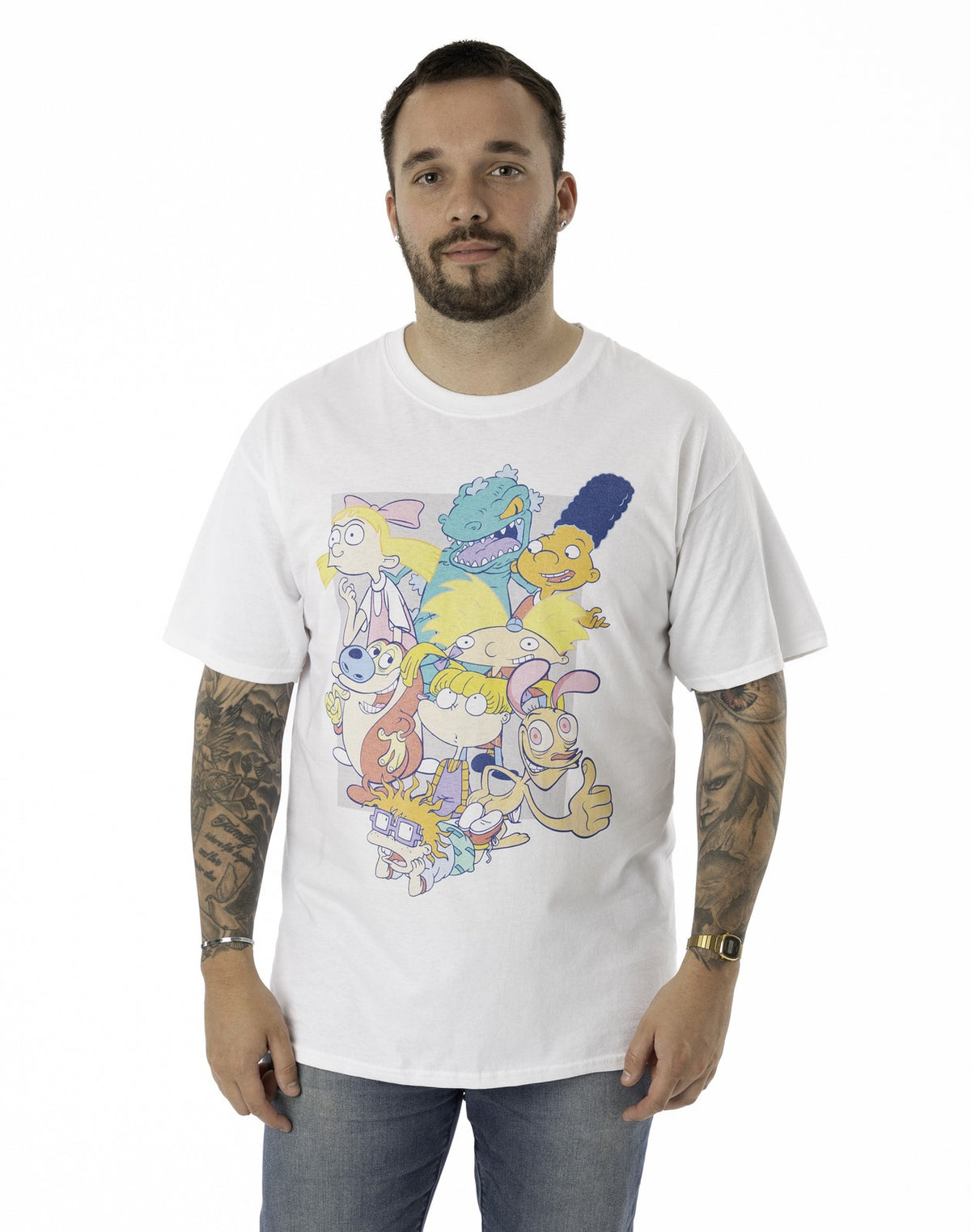 Nickelodeon Short Sleeved T-Shirt | Unisex White | Official Merch