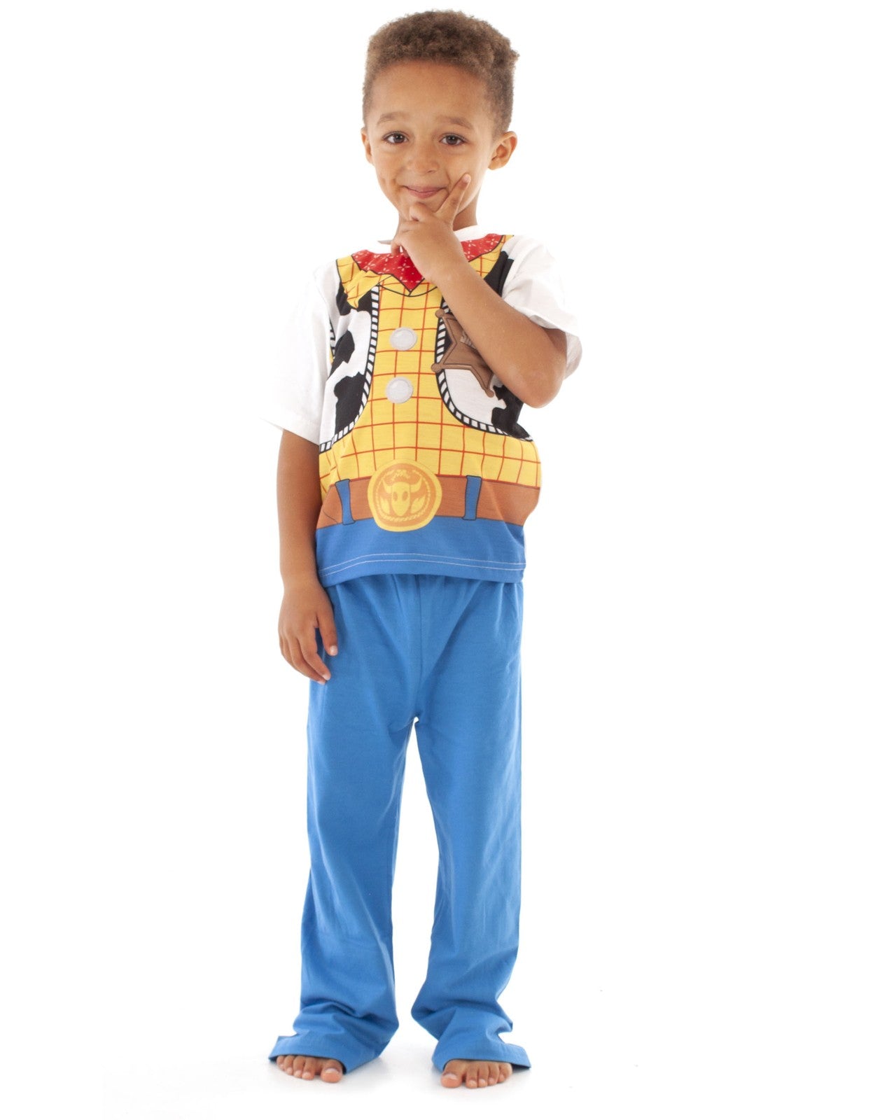 Disney Short Sleeve Long Leg Pyjama Set | Boys Blue | Official Merch