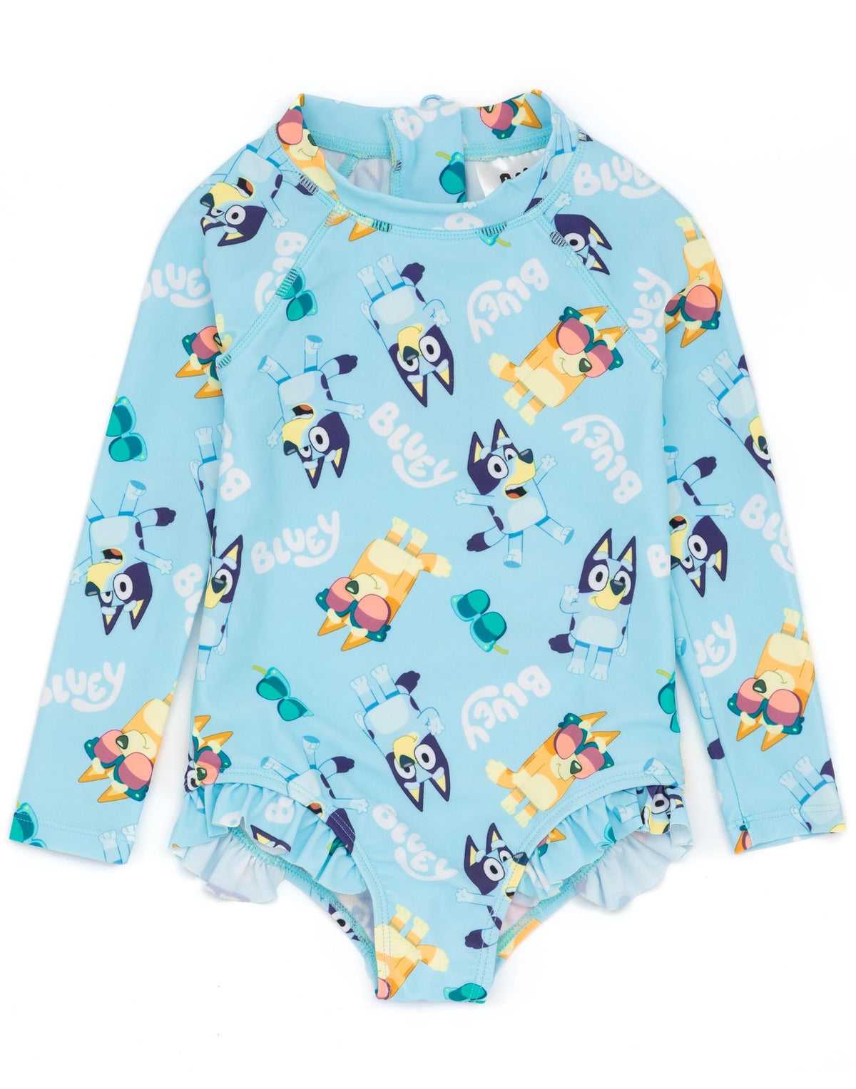 Bluey 1 Piece Swimming Costume | Girls Blue | Official Merch