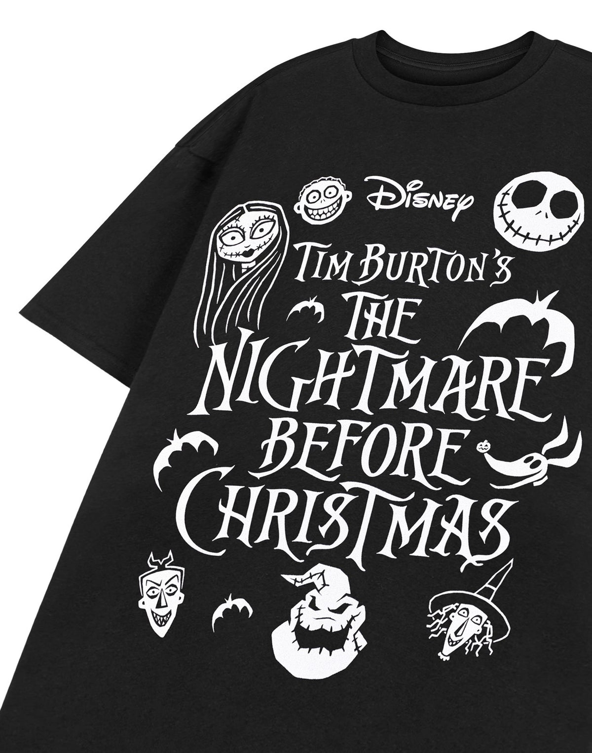 Disney Short Sleeved T-Shirt | Unisex Black | Official Merch