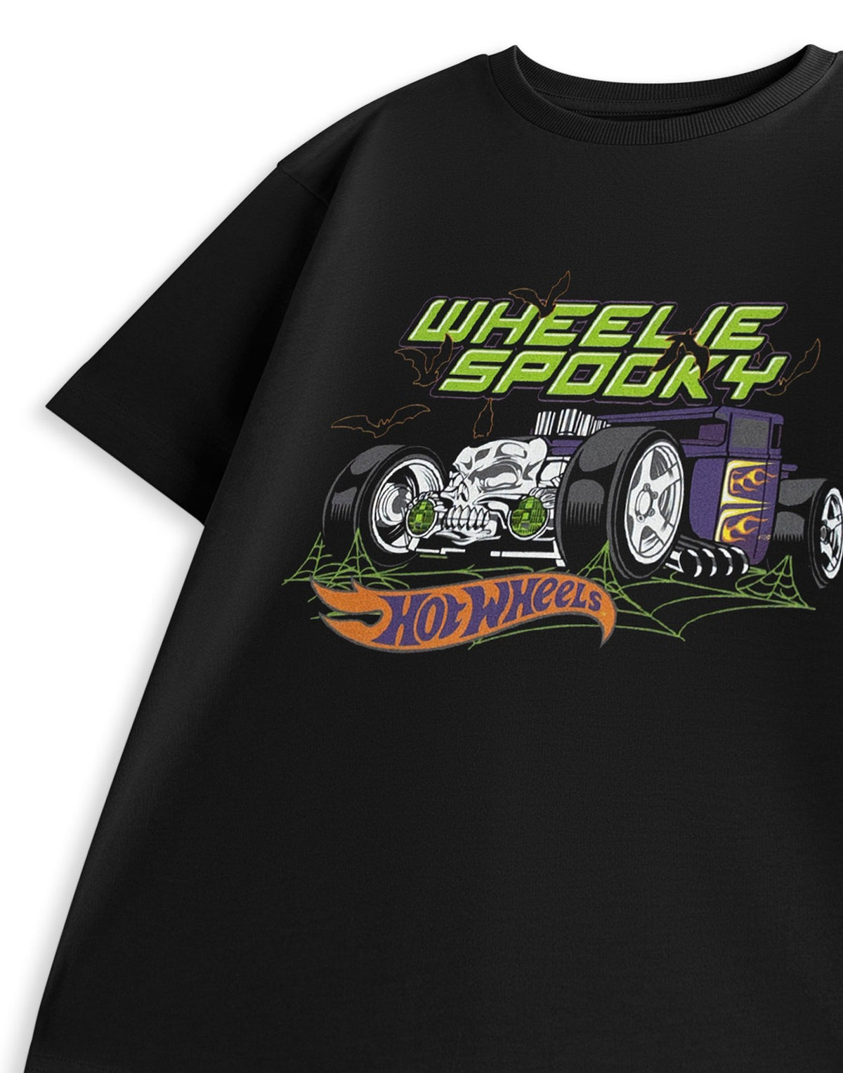 Hot Wheels Short Sleeved T-Shirt | Boys Black | Official Merch