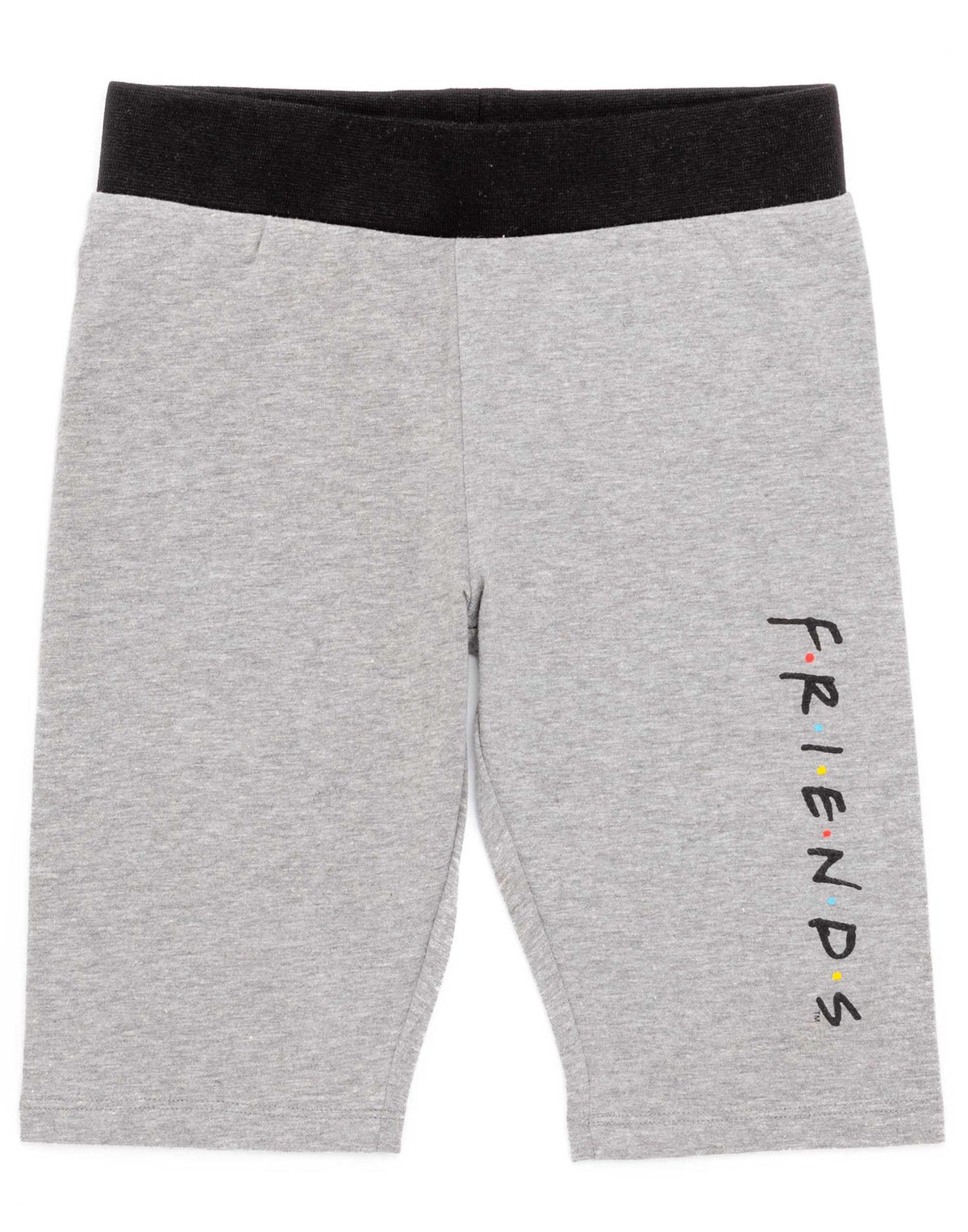 Friends Short Sleeve Cycling Short Pyjama Set | Girls Black | Official Merch