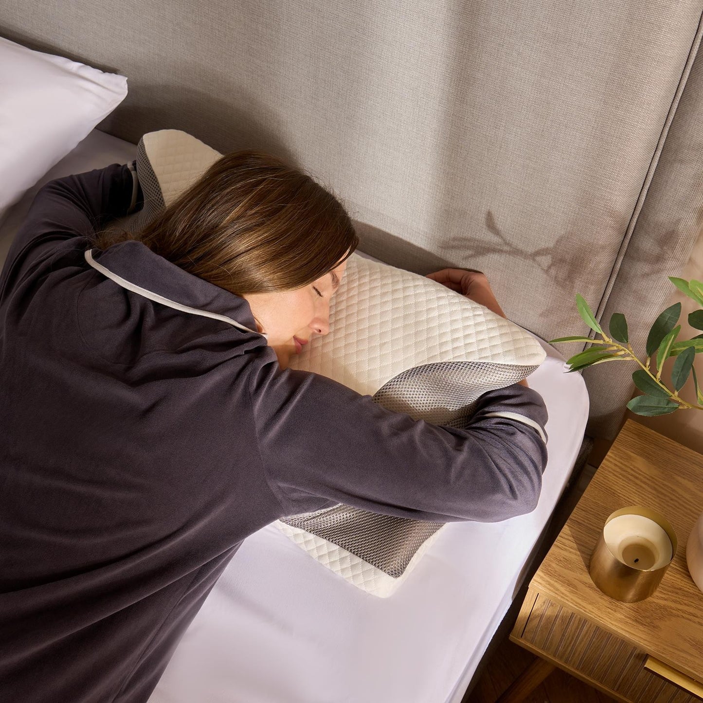 OHS Orthopaedic Neck Pillow Memory Foam Head Support Cushion