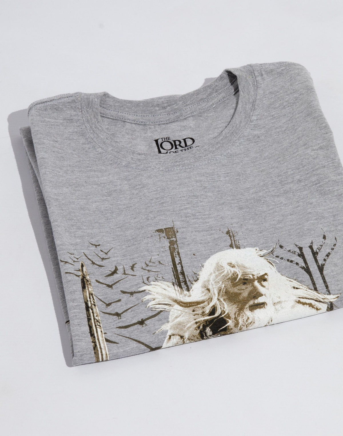 Lord Of The Rings Short Sleeved T-Shirt | Mens Grey | Official Merch