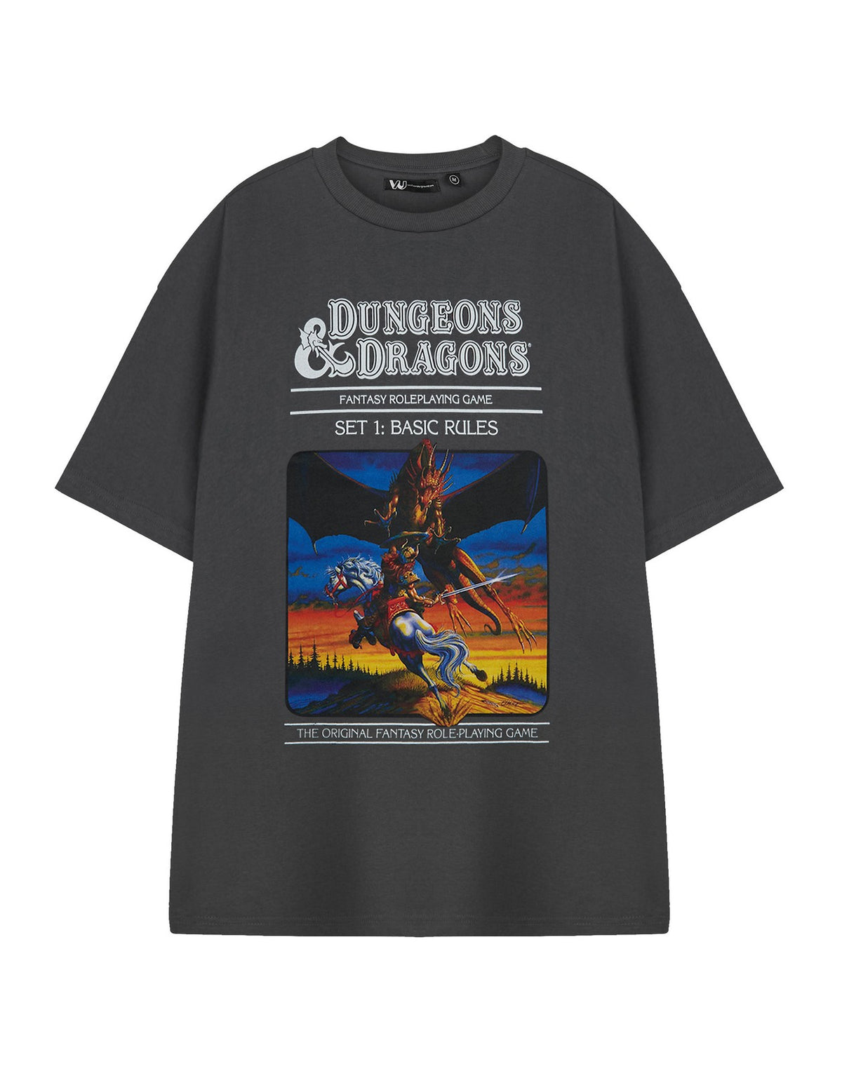 Dungeons & Dragons Short Sleeved T-Shirt | Mens Charcoal | Official Merch