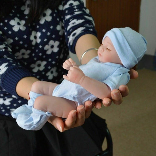 10" Full Body Vinyl Silicone Reborn Doll Preemie Girl Lifelike Newborn Baby Gift