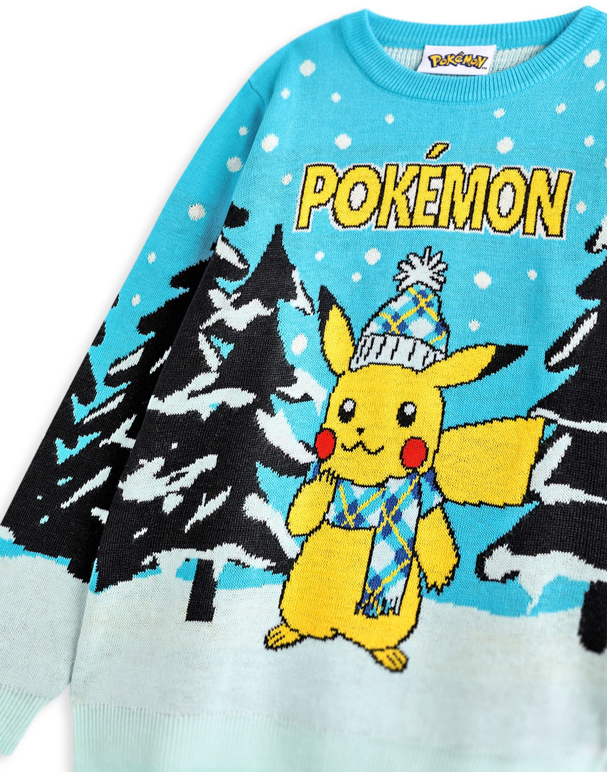 Pokemon Christmas Jumper | Boys Blue | Official Merch