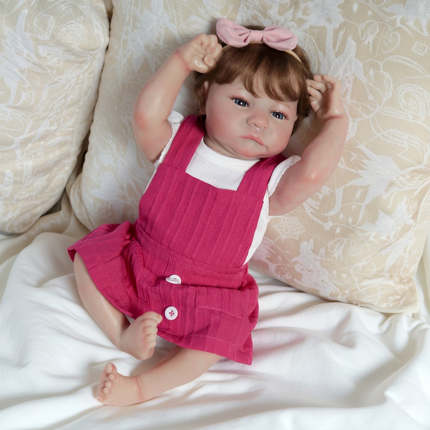 Waterproof Real Lifelike Reborn Girl Doll Full Body Soft Vinyl Newborn Baby Doll