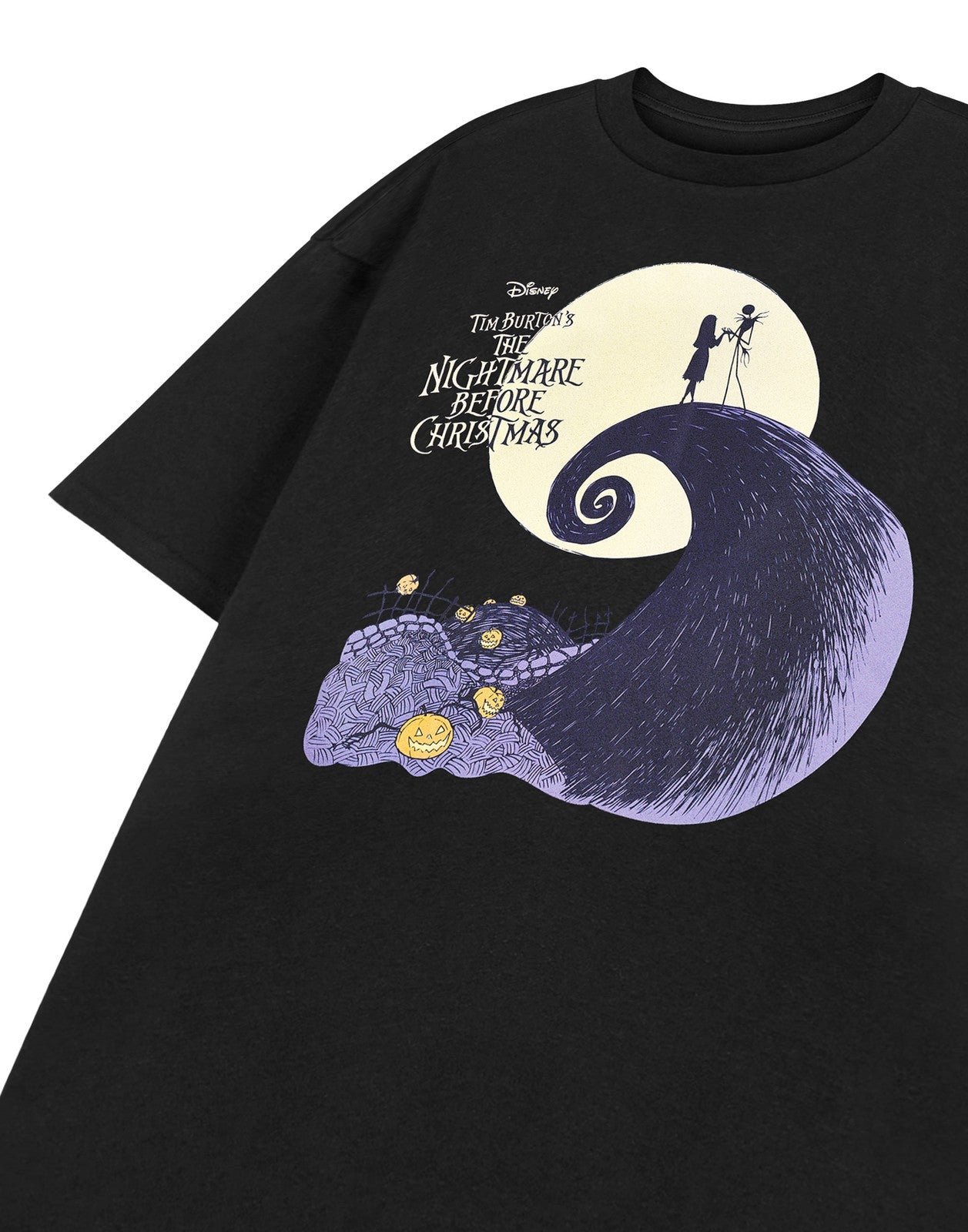 Disney Short Sleeved T-Shirt | Unisex Black | Official Merch