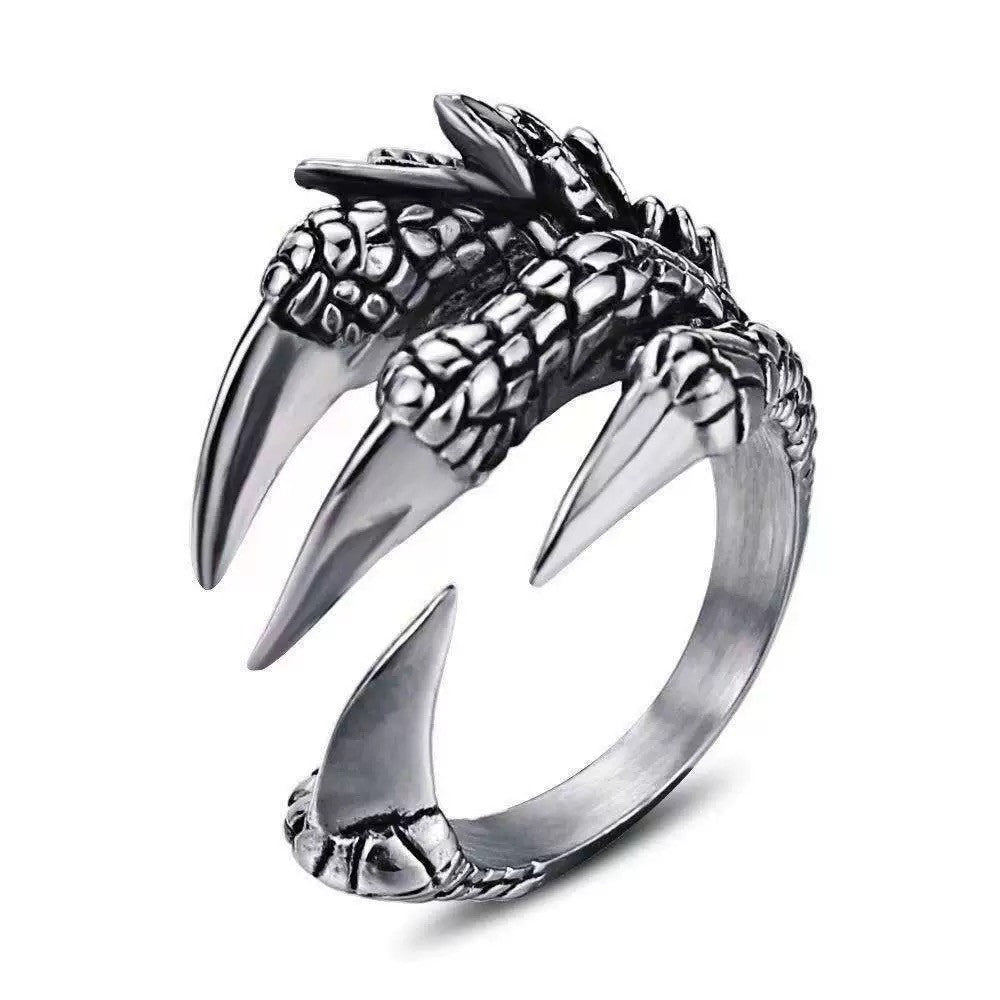 Vintage Dragon Claw Adjustable Ring 925 Sterling Silver Women Girls Jewellery UK